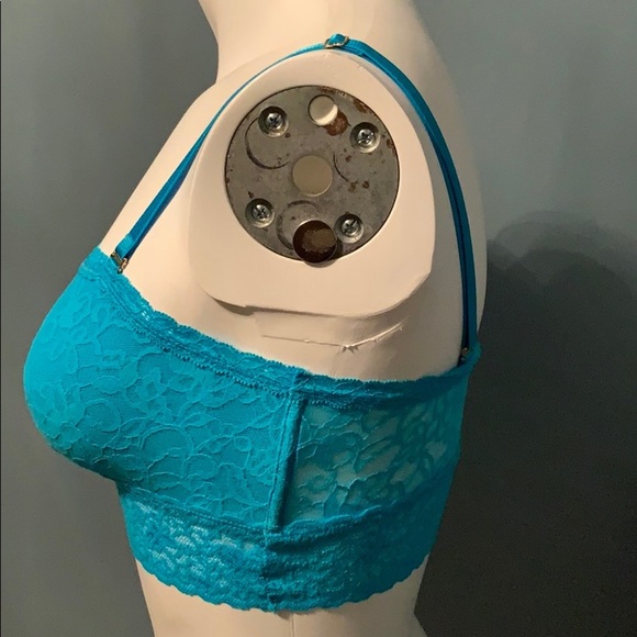 Victoria’s Secret Aqua Blue Lace Bralette Small - Picture 3 of 5